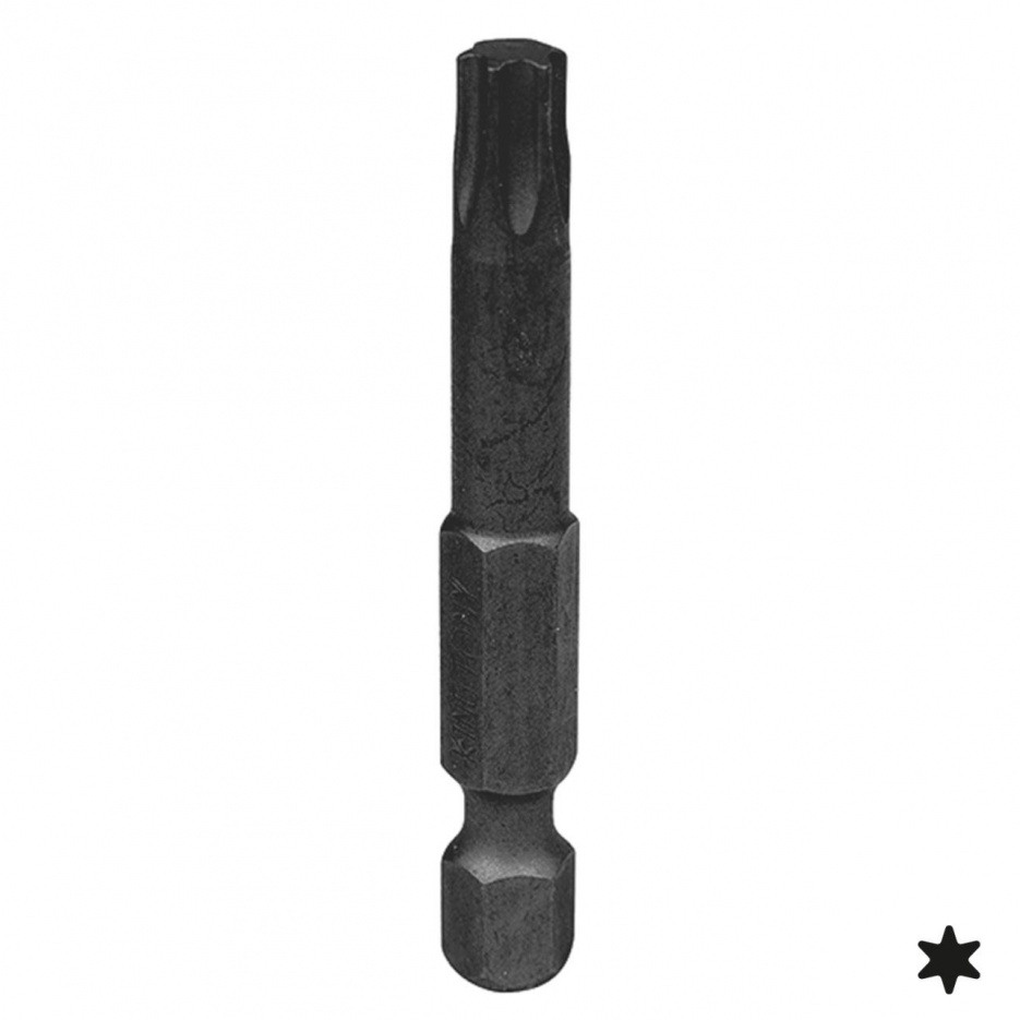 Вставка (бита) торцевая 1/4", Torx, Т30, L = 50 мм, для шуруповерта KING TONY 715030T